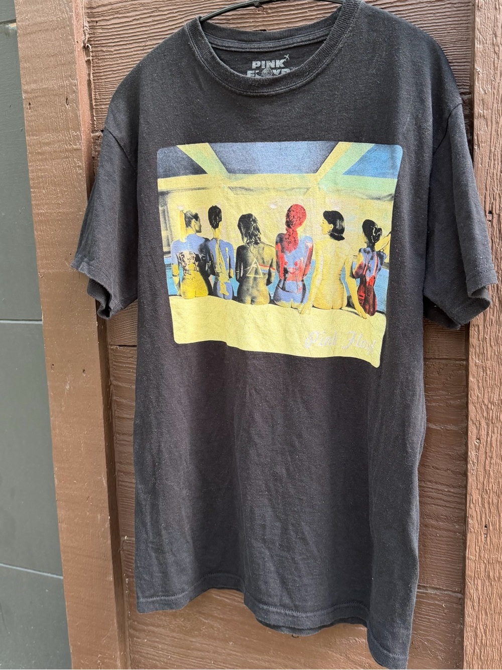 Pink Floyd Black Tee with Multicolor Back Print